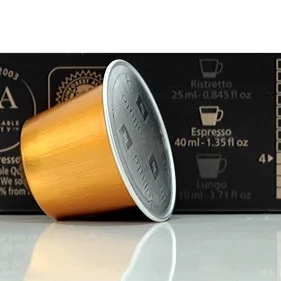 Volluto (инт.6) Nespresso™ со сладкими бисквитными нотками Nespresso Original кофе капсулы, интенсивность обжарки - 4, арабика 100%, злаковые.